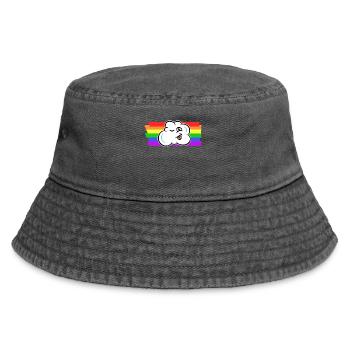 Arc-en-ciel Droits des homosexuels LGBT transgenres - Bob vintage - noir vintage - Devant