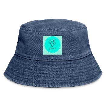 pisces - Vintage Bucket Hat - vintage denim - Front