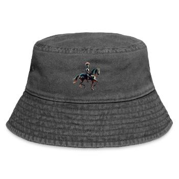 Futuristischer Roboterritter - Vintage Bucket Hat - Vintage Schwarz - Vorne