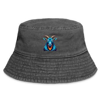 Alpine Goat Colorful Kawaii Cartoon Character Pet - Vintage Bucket Hat - vintage black - Front