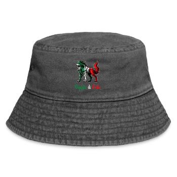Drapeau de la fierté de Prato en Italie - Bob vintage - noir vintage - Devant