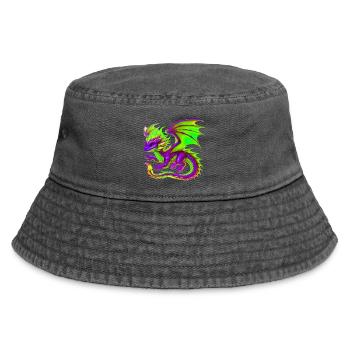 Dragon - Vintage Bucket Hat - vintage black - Front