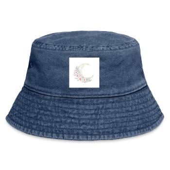 Mondblütenkranz - Vintage Bucket Hat - Vintage Denim - Vorne