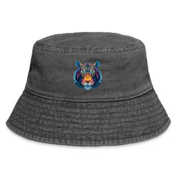 Tête de tigre - Bob vintage - noir vintage - Devant