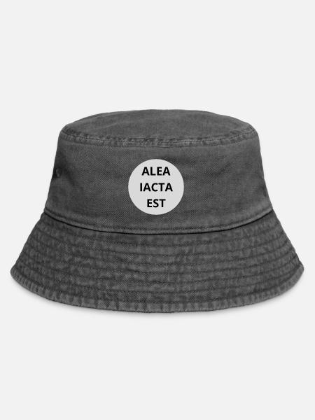 Alea Iacta est - Vintage Bucket Hat - Vintage Schwarz