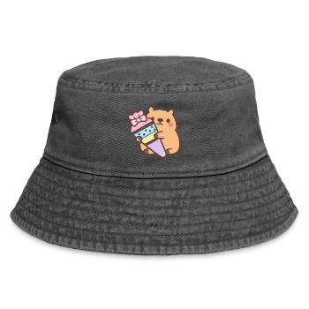 Capybara School Child – 1st Grade - Vintage Bucket Hat - vintage black - Front
