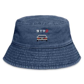 Initial D - Trueno - Vintage Bucket Hat - vintage denim - Front