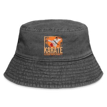 Karate Leidenschaft - Vintage Bucket Hat - Vintage Schwarz - Vorne