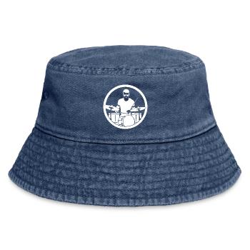 Drummer - Vintage Bucket Hat - vintage denim - Front