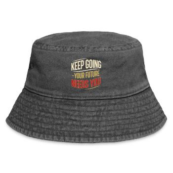 Continue to the future - Vintage Bucket Hat - vintage black - Front