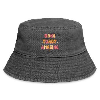 Heute wunderschön: Warme Farben - Vintage Bucket Hat - Vintage Schwarz - Vorne