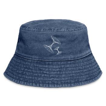 Drahtgitter-Wirbelgeometrie - Vintage Bucket Hat - Vintage Denim - Vorne