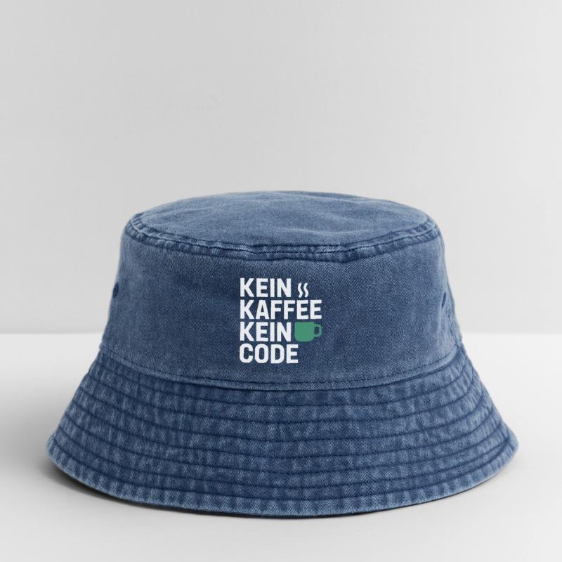 No Coffee No Code Programmer Computer Scientist Vintage Bucket Hat