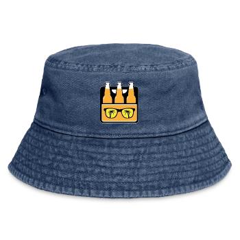 Mallorca Sixpack party drinking crew sommer - Vintage Bucket Hat - Vintage Denim - Vorne