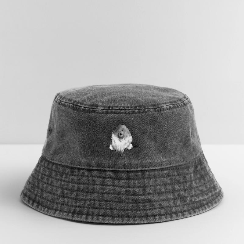 Funny Wolfsspitz I Comic Dog Gift Vintage Bucket Hat