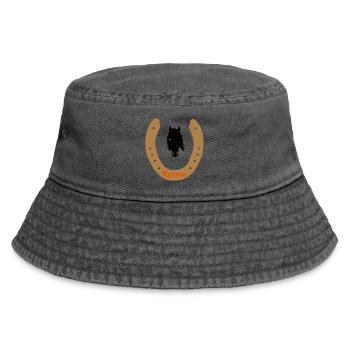 Hufeisen Friese - Vintage Bucket Hat - Vintage Schwarz - Vorne