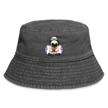 Carlin Chien Cœur Marin Amour Sailor Ahoy - Bob vintage - noir vintage - Devant