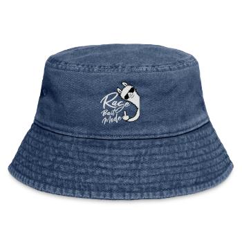 Rage Bait Llama Alpaga Lunettes de Soleil Doigt d’Honneur - Bob vintage - vintage bleu jeans - Devant