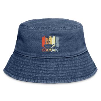 Vintage Kochen - Vintage Bucket Hat - Vintage Denim - Vorne