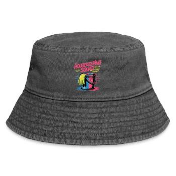 Lustiges Putzen Design - Vintage Bucket Hat - Vintage Schwarz - Vorne