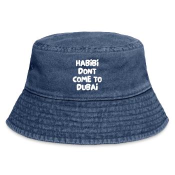 Habibi, komm nicht nach Dubai. - Vintage Bucket Hat - Vintage Denim - Vorne