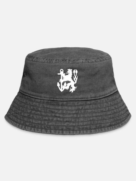 Düsseldorf - Düsseldorfer Löwe - Vintage Bucket Hat - Vintage Schwarz