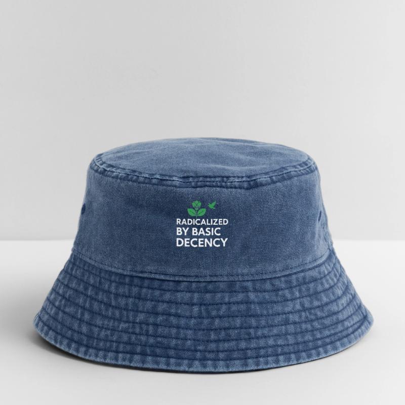 Radicalized By Basic Decency Statement shirt decal Vintage Bucket Hat
