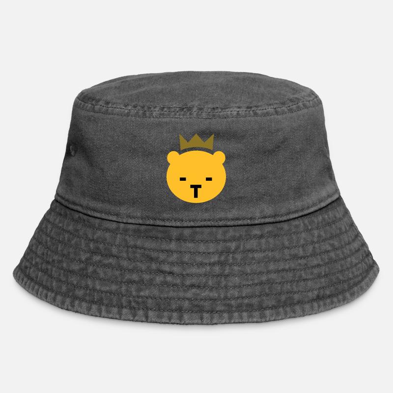 Berliner Bär - Vintage Bucket Hat - Vintage Schwarz