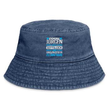 JÜRGEN - Gottgleich - Vintage Bucket Hat - Vintage Denim - Vorne