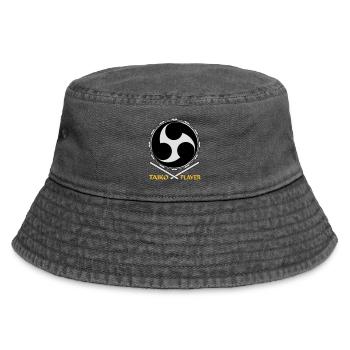 Symbol Taiko-Drumming V1 (dreifarbig) - Vintage Bucket Hat - Vintage Schwarz - Vorne