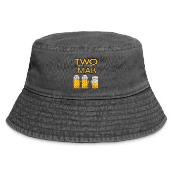 Two and a half Maß - Bier! - Vintage Bucket Hat - Vintage Schwarz - Vorne