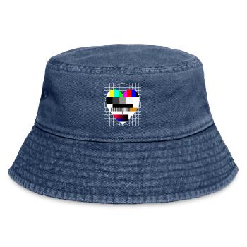 Test Image Coeur I Love 90s Party Love 80s - Bob vintage - vintage bleu jeans - Devant