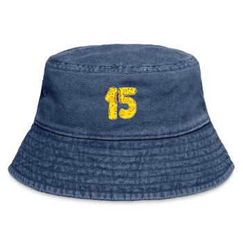 15 Years of Funny Cheese - Vintage Bucket Hat - vintage denim - Front