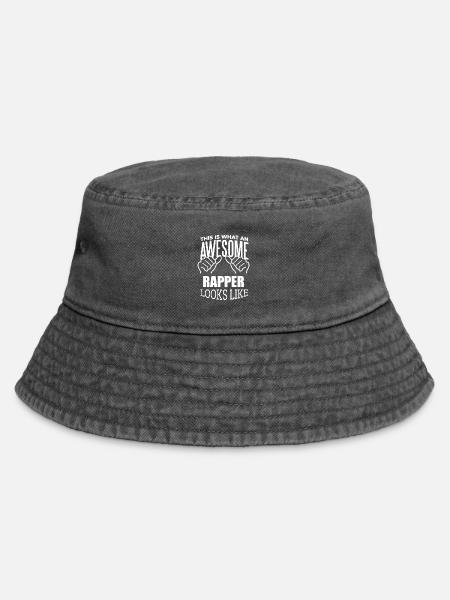 Rapper Rapper Rapper - Vintage Bucket Hat - Vintage Schwarz