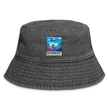 Everest – Peak Performance - Vintage Bucket Hat - vintage black - Front