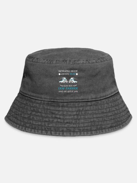 Lkw Fahrer Spruch Berufskraftfahrer Fernfahrer - Vintage Bucket Hat - Vintage Schwarz
