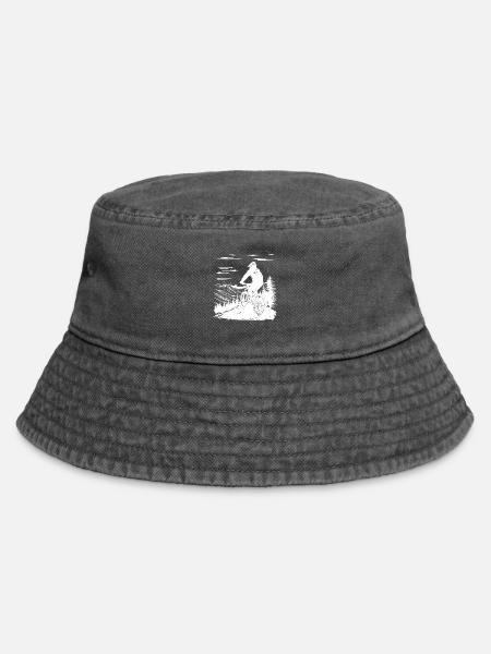 Mountainbiken - Vintage Bucket Hat - Vintage Schwarz
