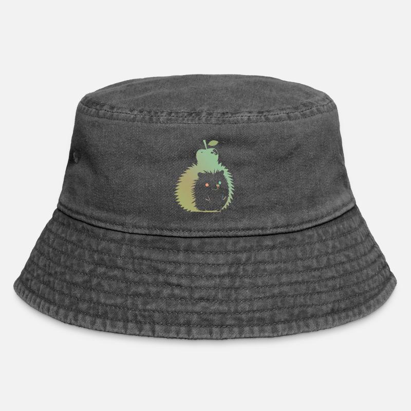 Hérisson Pastel avec Pomme - Bob vintage - noir vintage