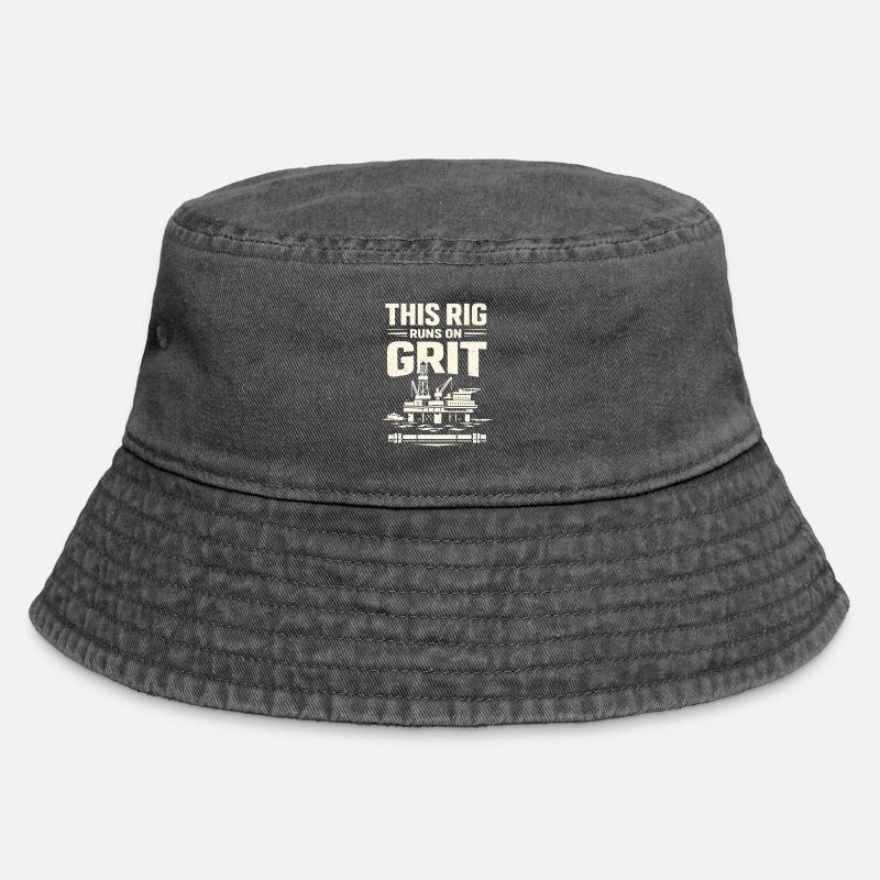 Surface de forage de forage offshore Surface de forage - Bob vintage - noir vintage