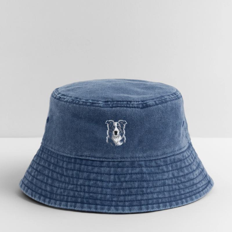 Boder Collie Vintage Bucket Hat