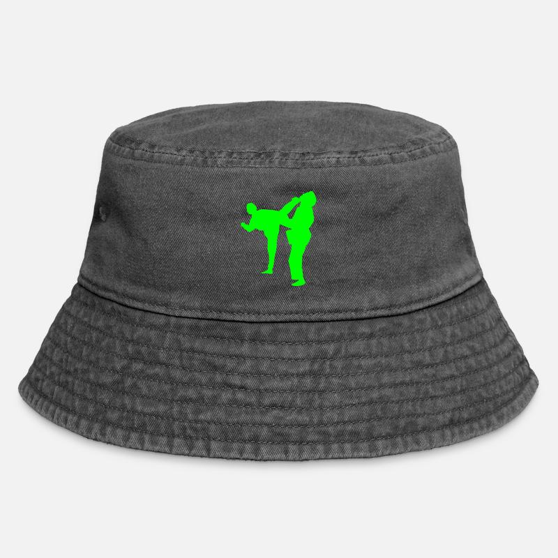 fight! - Vintage Bucket Hat - vintage black
