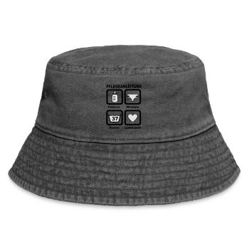 Baby - Vintage Bucket Hat - Vintage Schwarz - Vorne