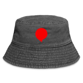 Sprechblase Comic selbst gestalten personalisieren - Vintage Bucket Hat - Vintage Schwarz - Vorne