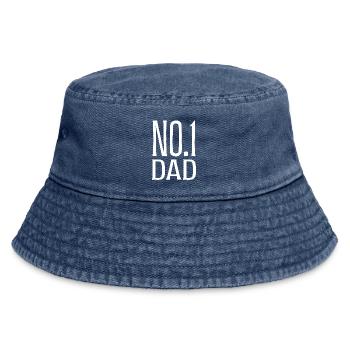 No. 1 Cadeau de la fête des pères - Bob vintage - vintage bleu jeans - Devant