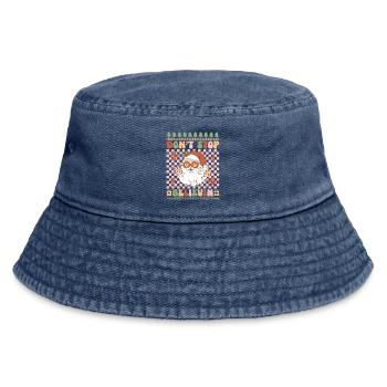 Hässlicher Weihnachtspullover - Vintage Bucket Hat - Vintage Denim - Vorne