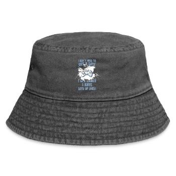 Gamer humour: plein de vies - Bob vintage - noir vintage - Devant