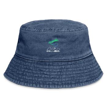 Aurora Alpine Chart - Vintage Bucket Hat - vintage denim - Front