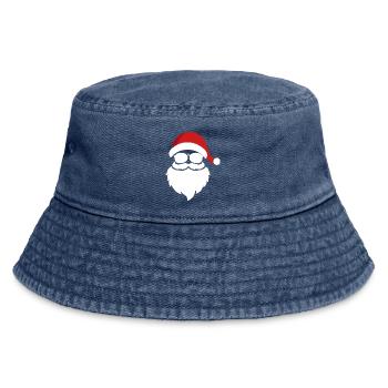 Père Noël cool - Bob vintage - vintage bleu jeans - Devant