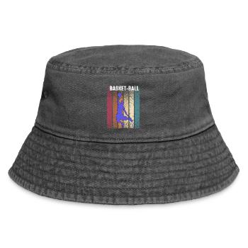 basketball - Vintage Bucket Hat - vintage black - Front