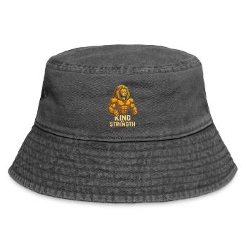Motif du Lion du Roi de la Force - Bob vintage - noir vintage - Devant